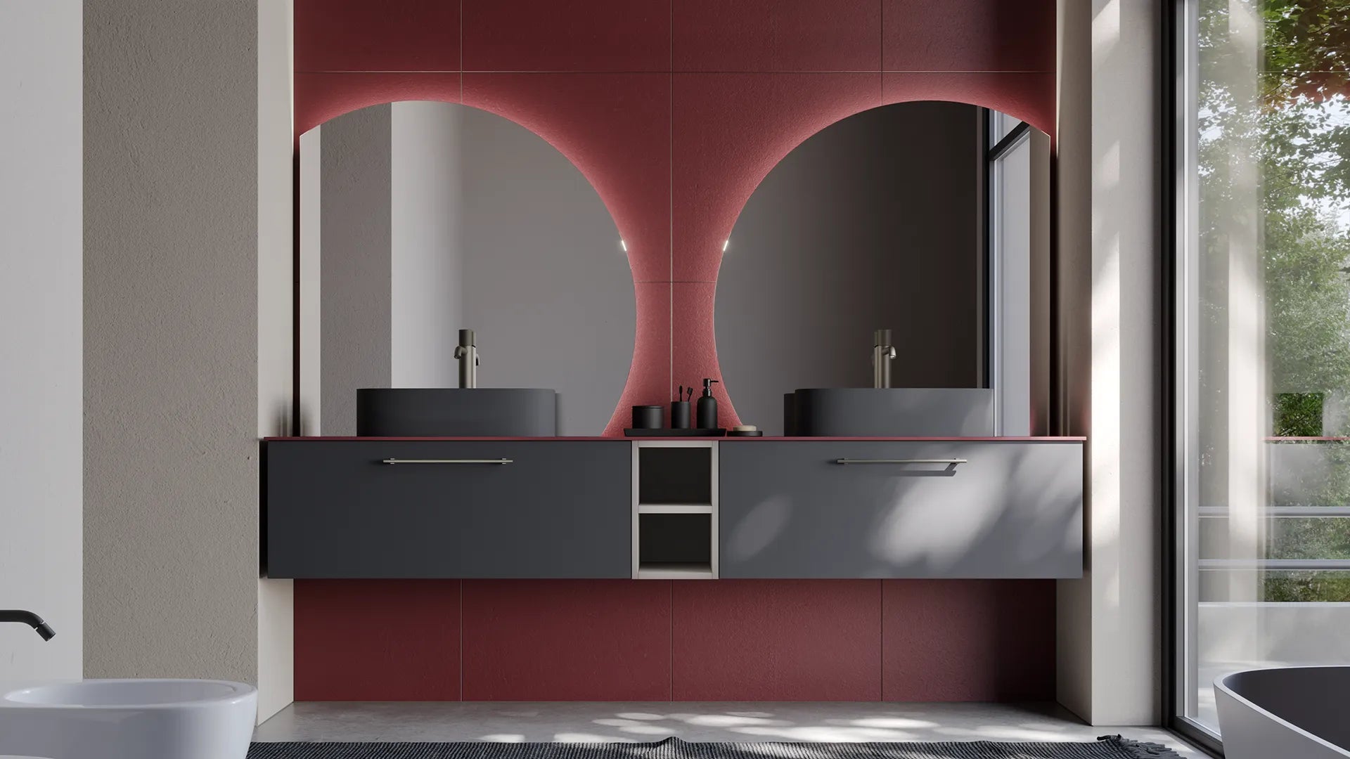 Mobile bagno sospeso o con piedini: quale scegliere ?