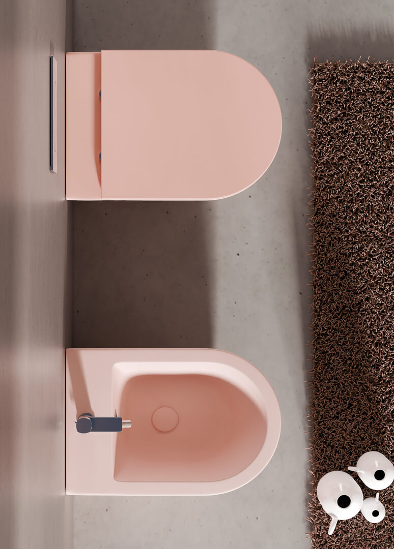 GSG FLUT BIDET A PAVIMENTO FILO MURO