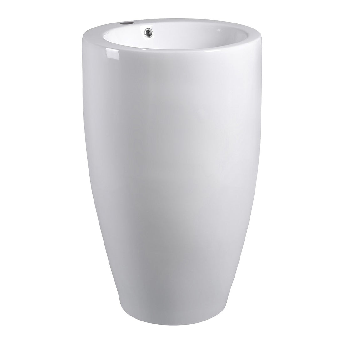 Lavabo freestanding Aqualif Plus B133 in ceramica bianca lucida