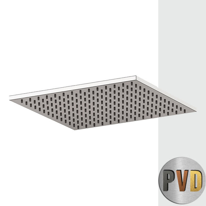 Soffione doccia quadrato Daniel A593B 30x30 cm in ottone