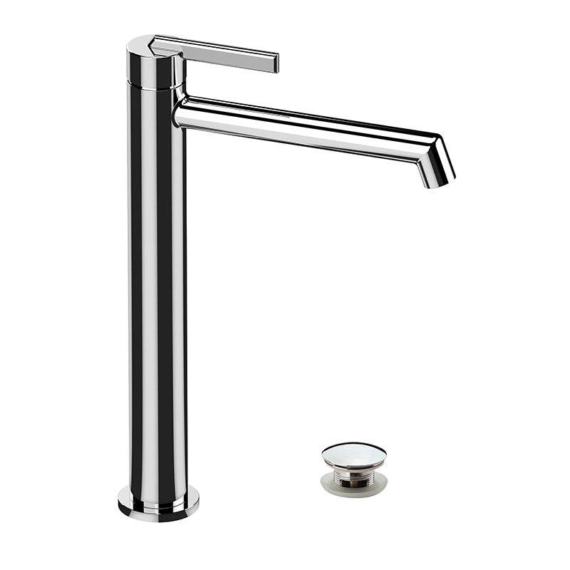 Miscelatore lavabo alto Daniel Reverso RV607 cromato con scarico click-clack