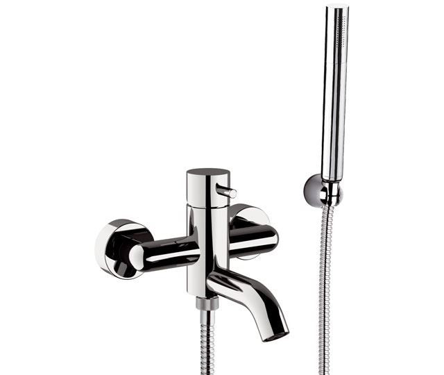 Miscelatore vasca esterno Daniel Tokyo TK610 cromato con doccetta e flessibile