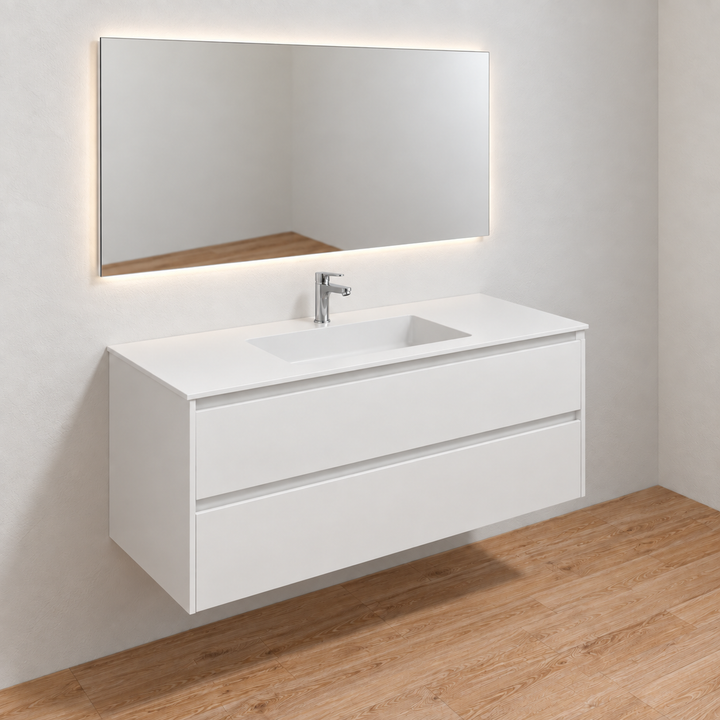 Mobile bagno MONTERREY 120 – White Cotton — render illustrativo