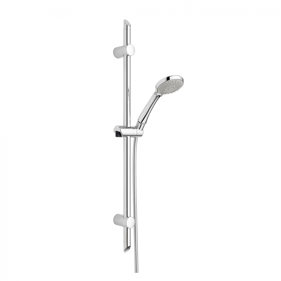 Set asta saliscendi Effepi 238 cromato con doccetta a tre getti