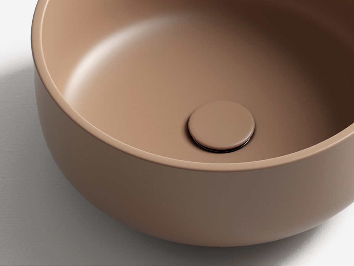 Dettaglio lavabo Valdama Fonte Ø40 cm