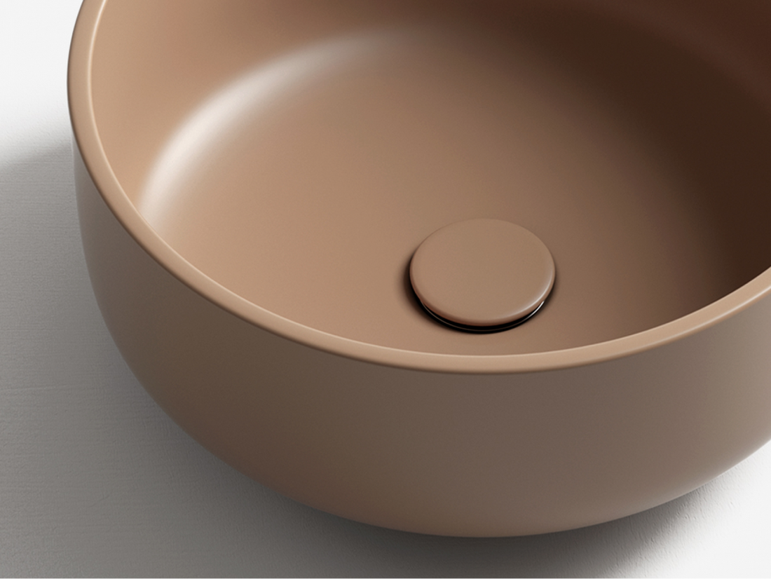Dettaglio lavabo Valdama Fonte Ø40 cm