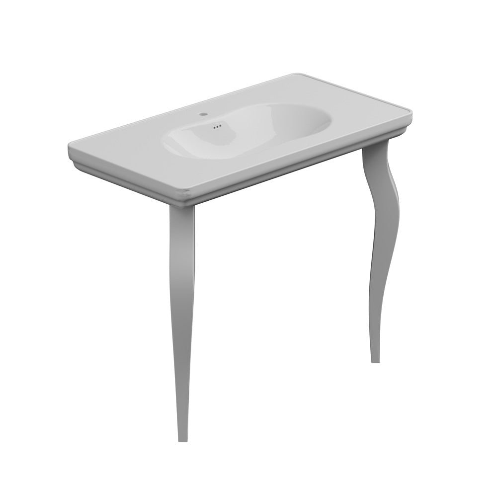 Consolle lavabo GSG Time TICON105 da 105 cm con gambe opzionali