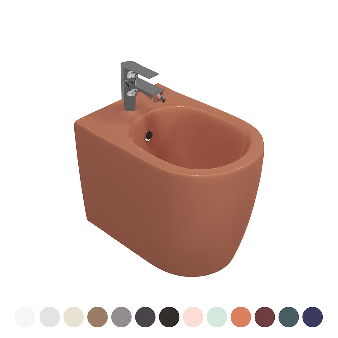Bidet filo muro Nymo Infinity in 13 finiture