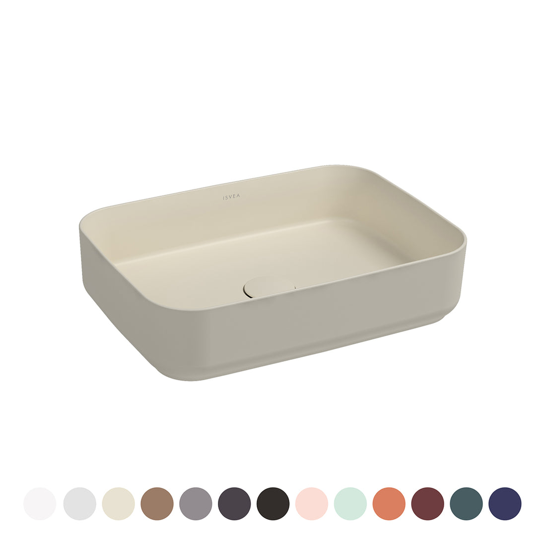 Lavabo da appoggio Nymo Infinity rettangolare 50×36 cm in 13 finiture