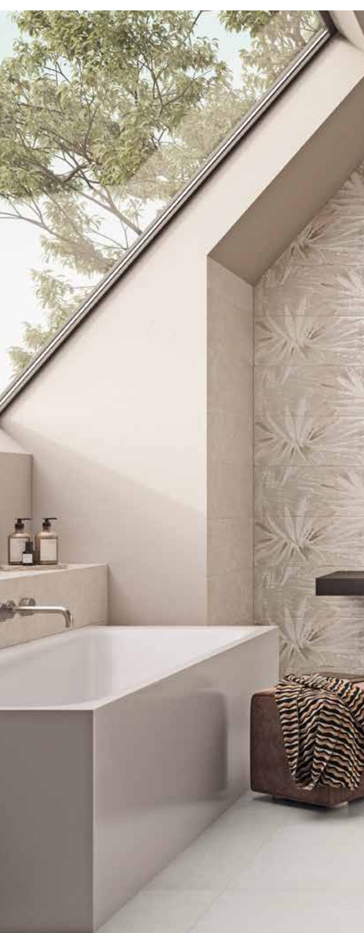 Ambiente bagno con rivestimento SK Ceramiche Moon