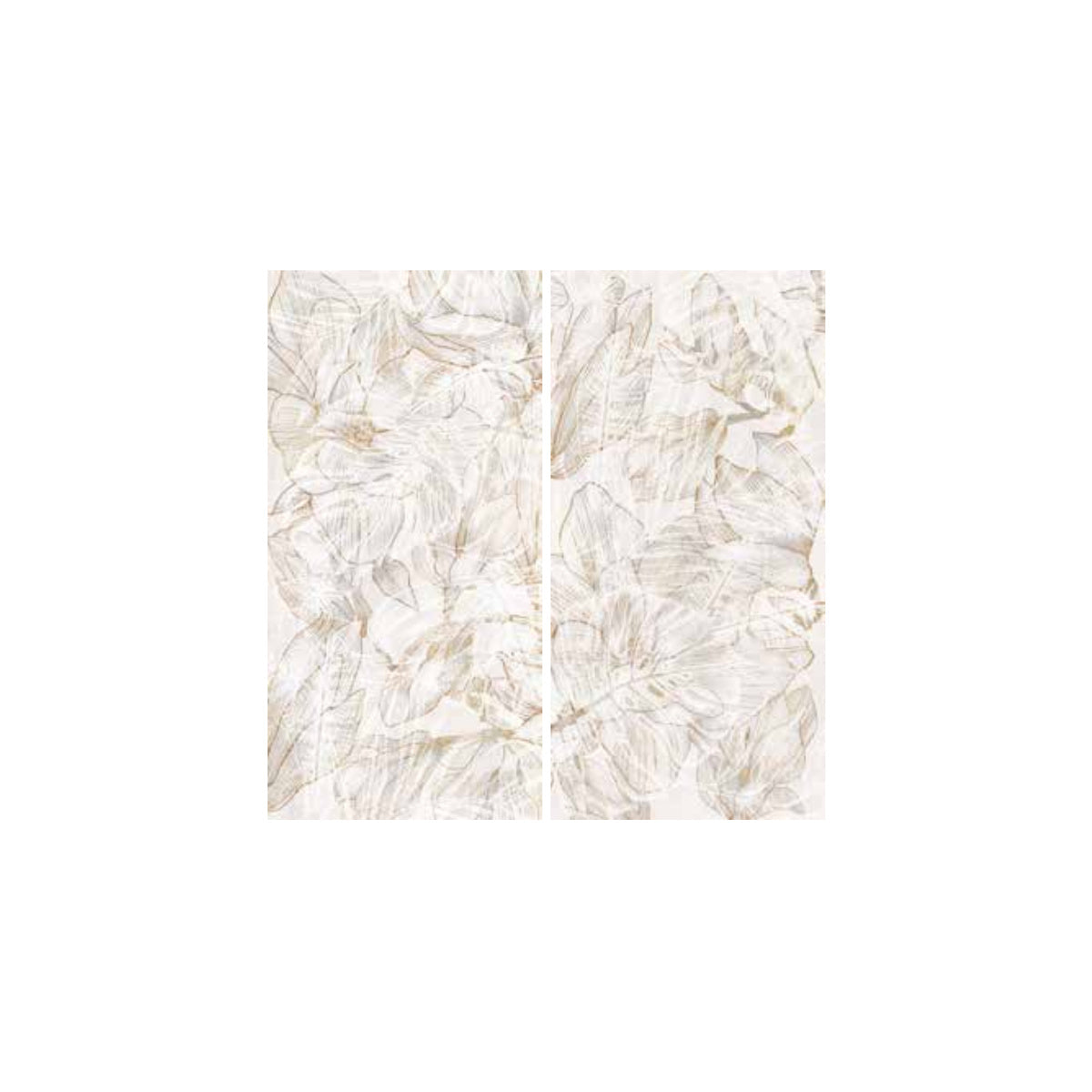 SK Ceramiche Metal decoro Fiore 60x120 cm