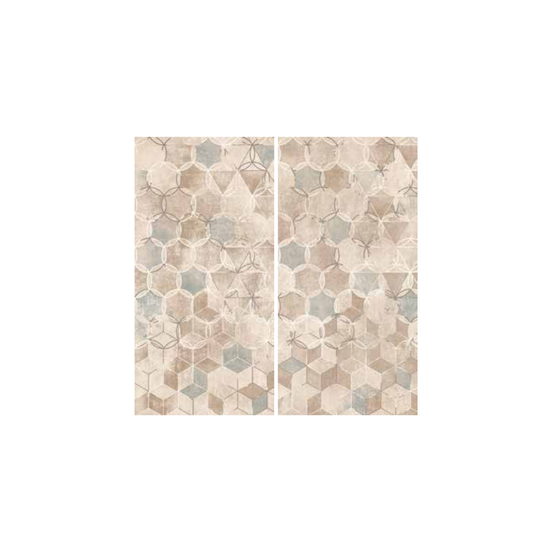 SK Ceramiche Metal decoro Geometrico 60x120 cm