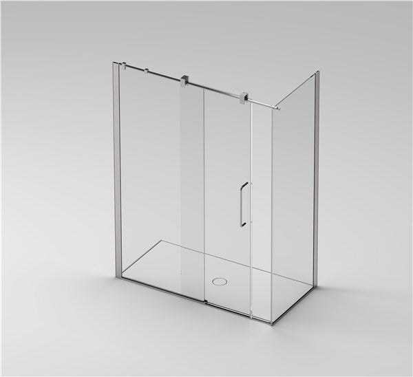 BOX DOCCIA AISI MOD. Y9 LATO FISSO + LATO SCORREVOLE